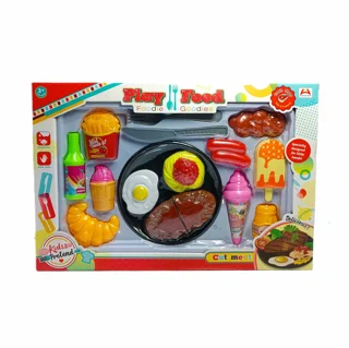 ست آشپزخانه غذا های اسباب بازی PLAY FOOD جعبه ای
