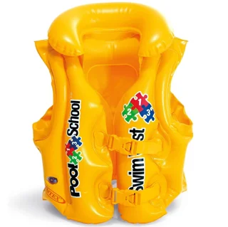 جلیقه شنا بادی کودک زرد اینتکس (intex) کد 58660