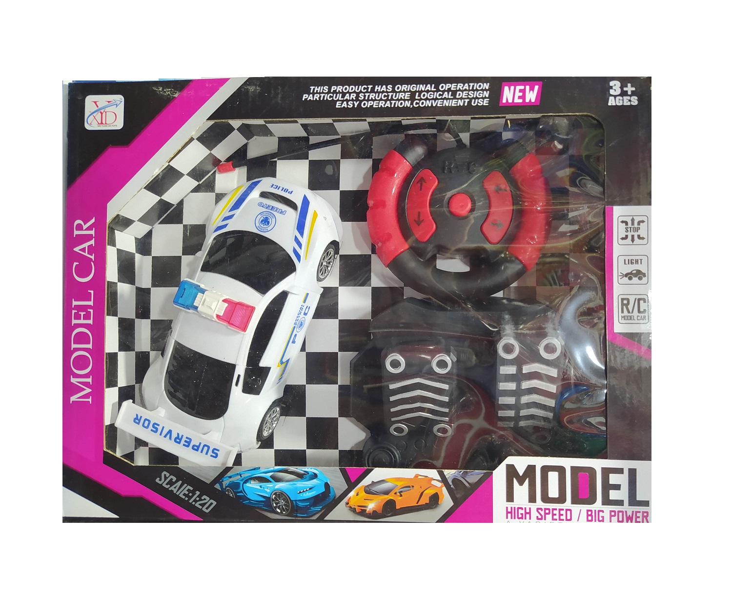 ماشین کنترلی پلیس پدالی 4 کانال model car